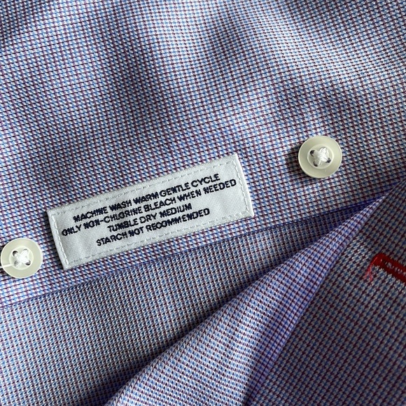 Daniel Cremieux Dress Shirt size 17 1/2 34 Lavender/blue - Picture 6 of 7